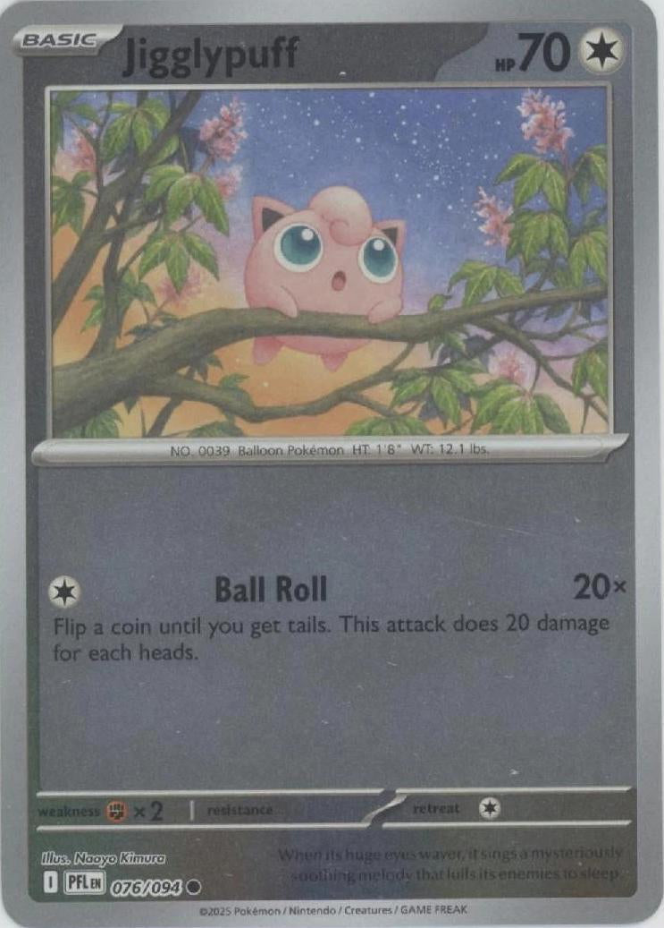 Phantasmal Flames Jigglypuff #076/94 Reverse Holo